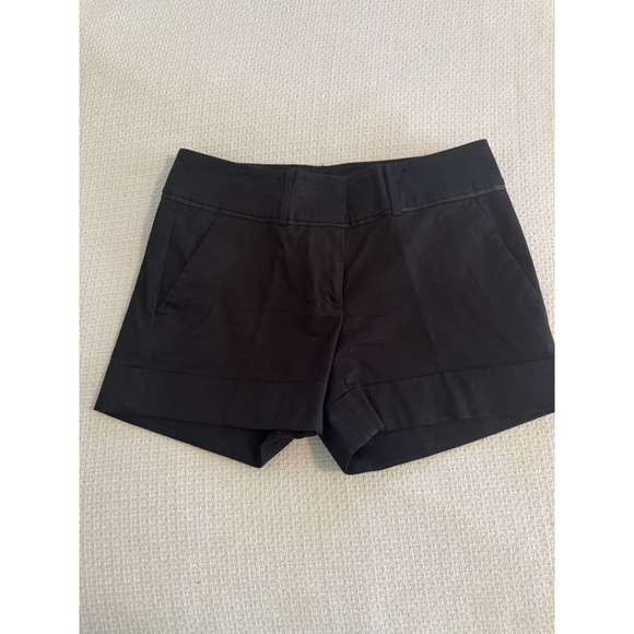 New York and Company Pants - New York & Company 7th Avenue Design Studio Women's Black Cuffed Shorts Size 0